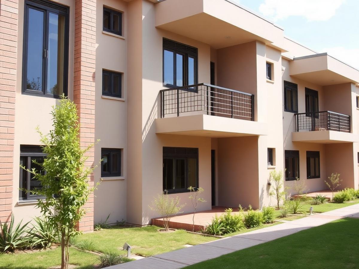 Well-maintained rental apartments in a Kenyan residential estate